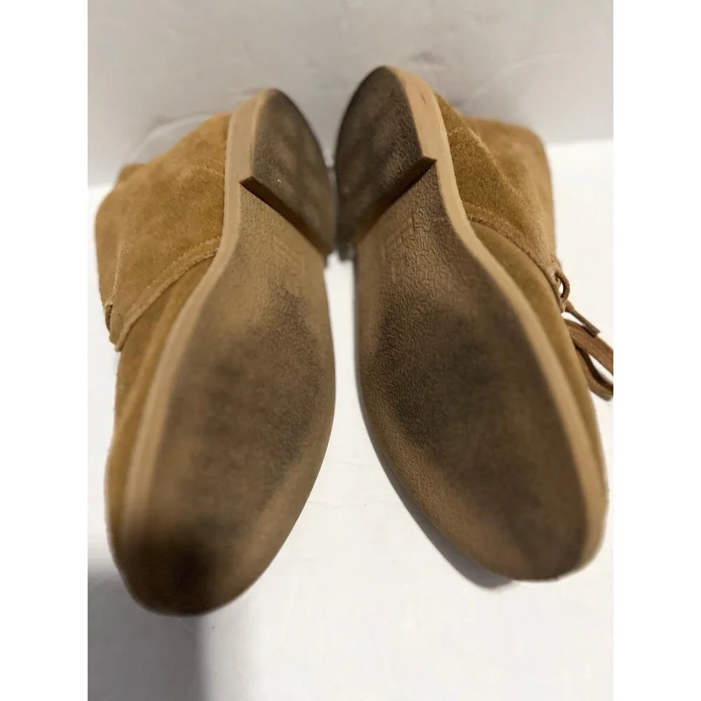 GAP KIDS CHUKKA SUEDE BROWN SHOES SIZE 2 LACE UP